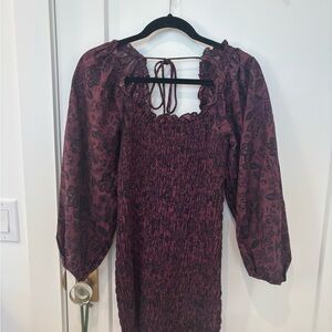 Free People smock it to me mini dress